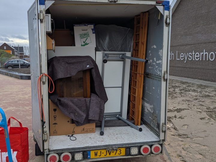 Geladen aanhanger