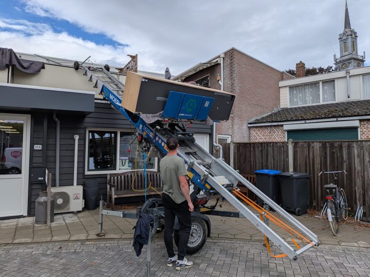 Verhuislift bij een woning